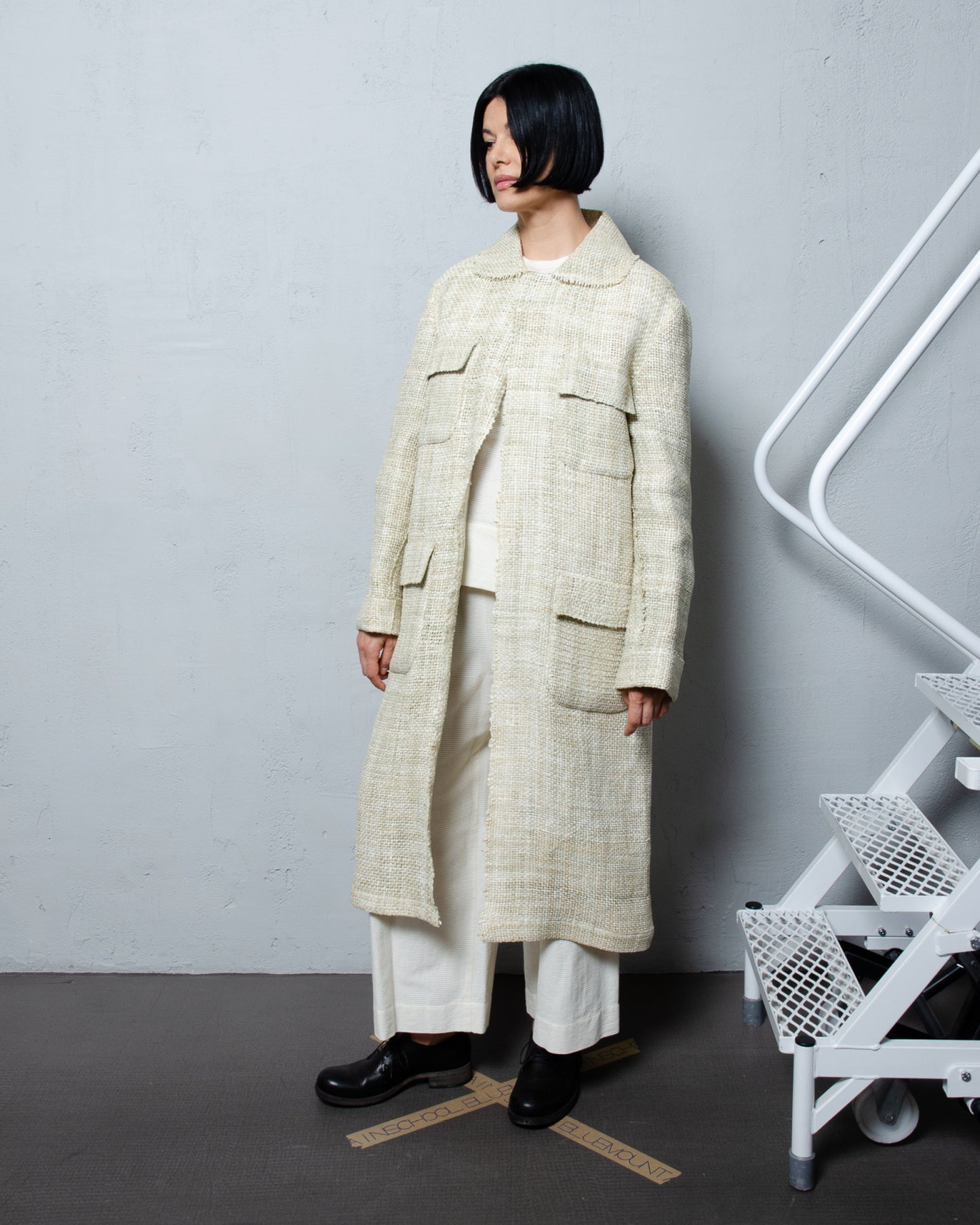 Haunui Wool Wrap Coat For Drifting