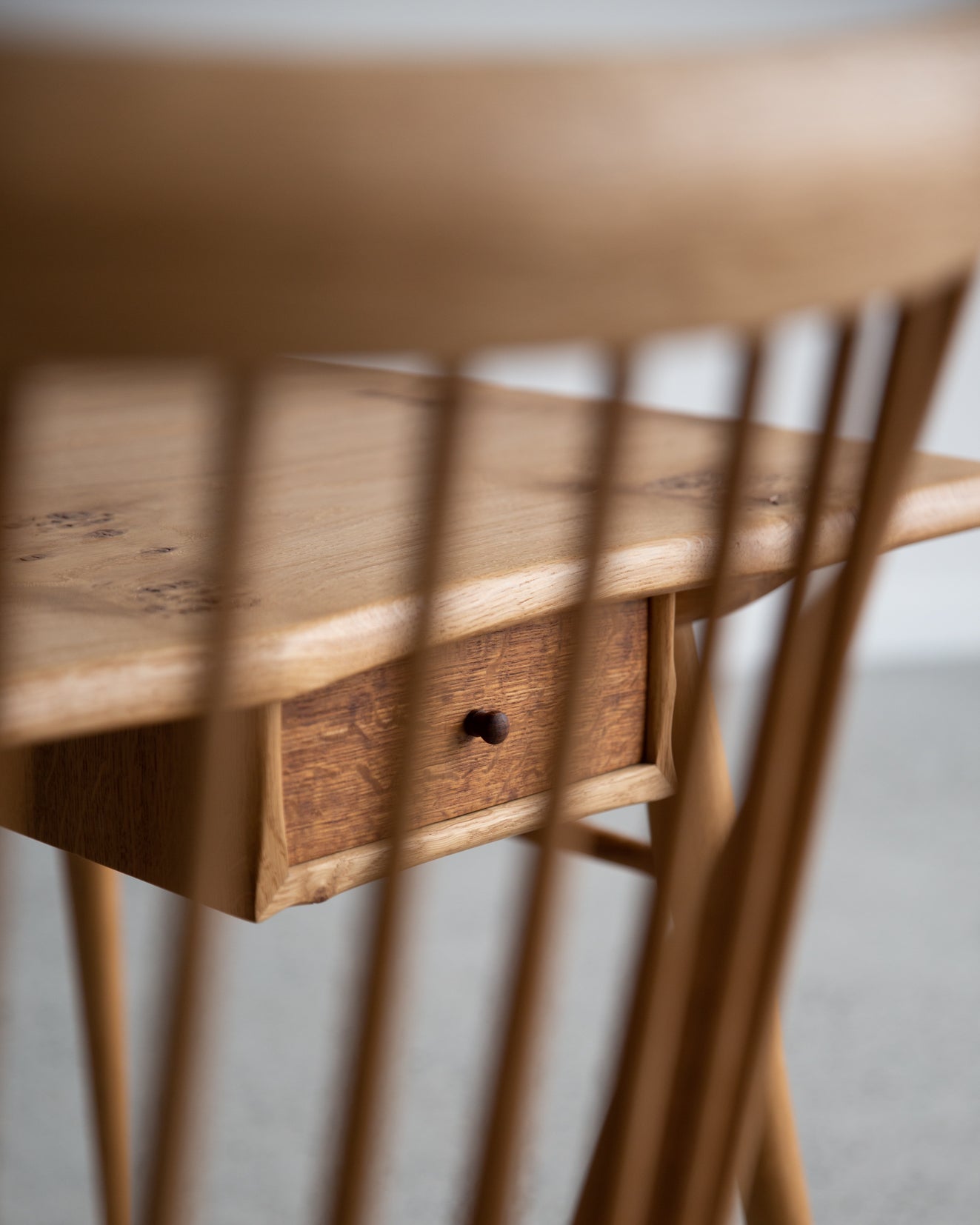 Bobby Mills English Oak Desk and Chair