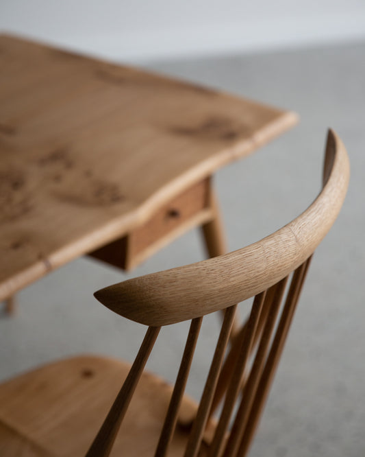 Bobby Mills English Oak Desk and Chair