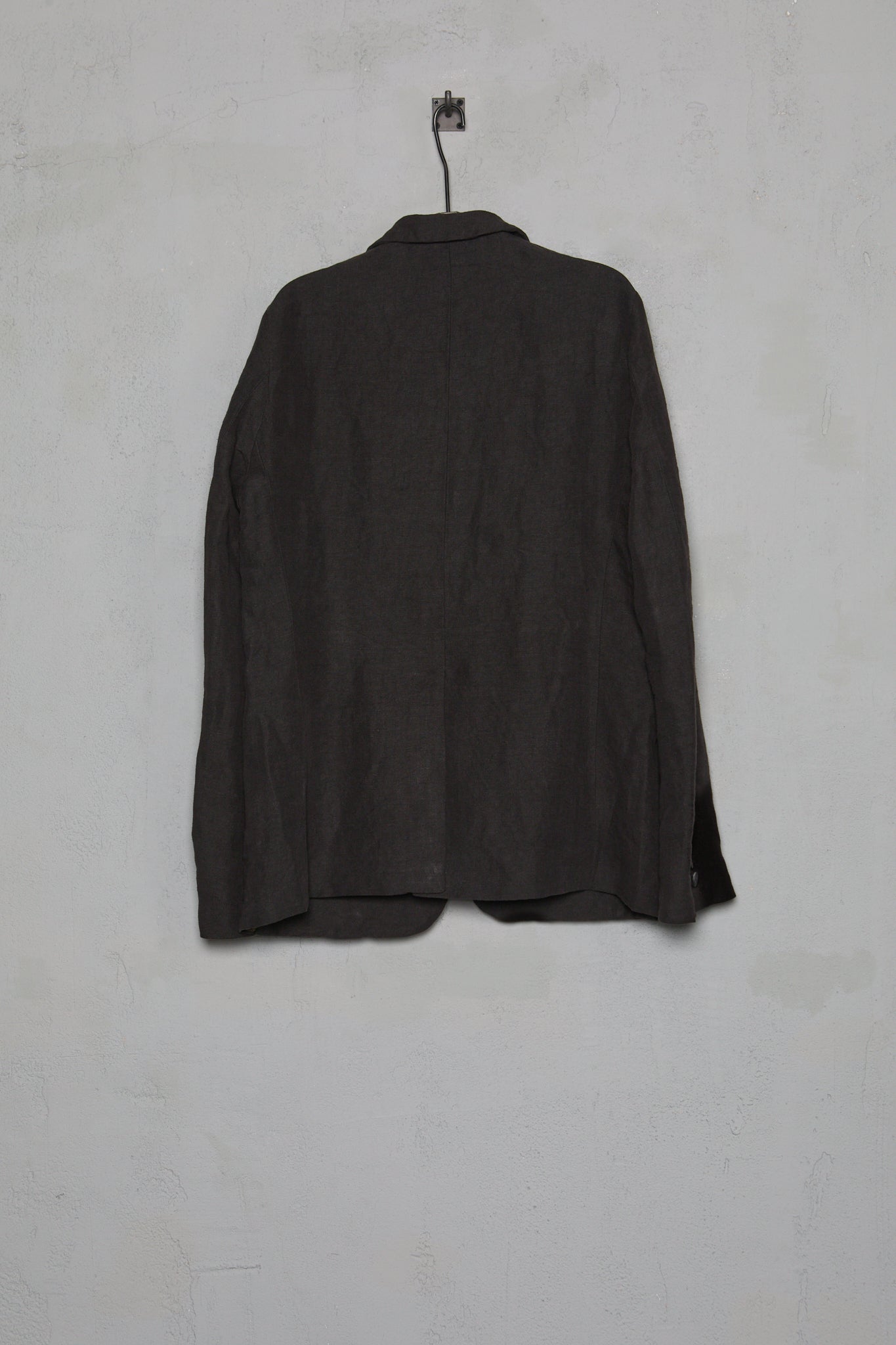 Geoffrey B. Small Men's Single Breasted 3 Button Jacket in Parisotto 'Sack Geo' Linen