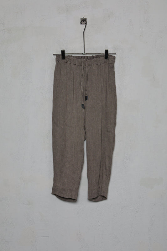 Geoffrey B. Small Men's Relaxed Drawstring Trouser in Parisotto 'Jeff Geo' Silk Textured
