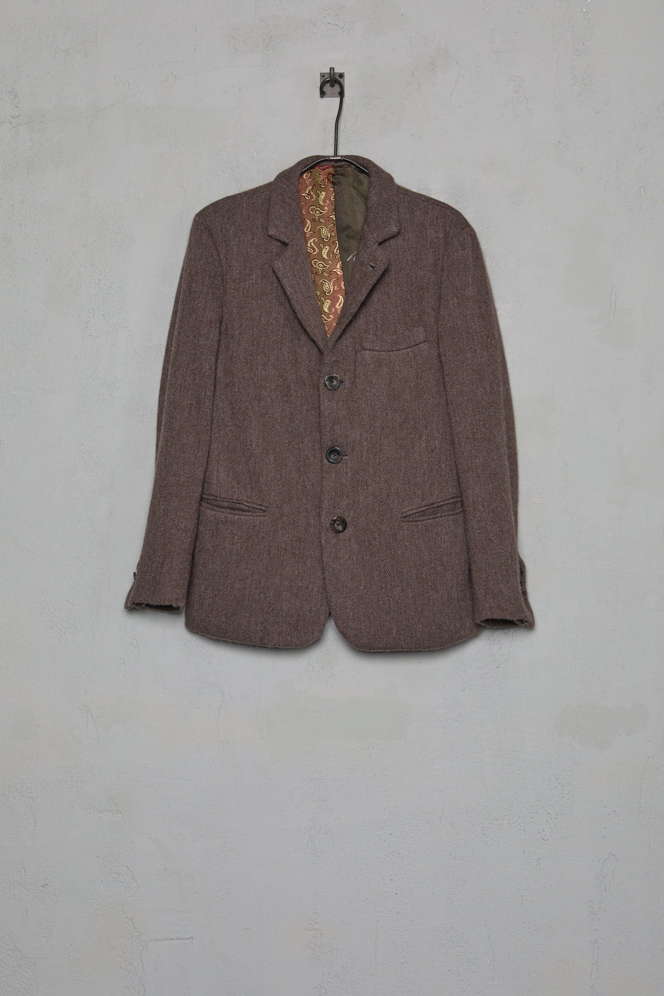 Geoffrey B. Small Men's 3 Button Jacket in 'Alpago' Colombina Wool - Saia Francesca