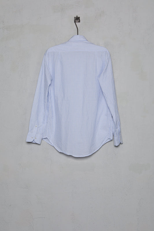 Geoffrey B. Small Men's Tailored Shirt in Super 120's Pure Cotton Stripe