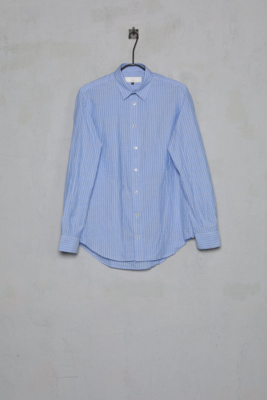 Geoffrey B. Small Men's Tailored Shirt in Super 120's Pure Cotton Stripe Multi
