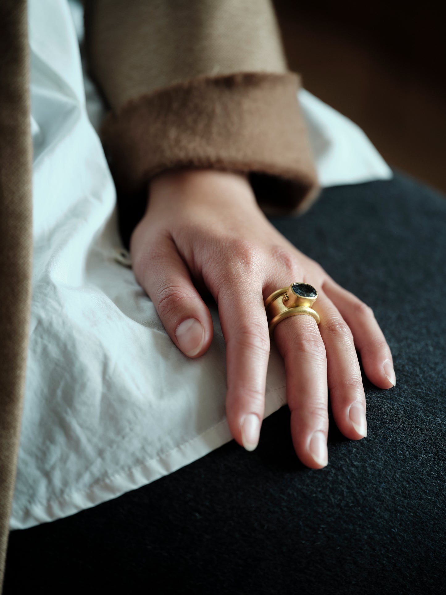 Prounis Calda Ring | Grey Tourmaline