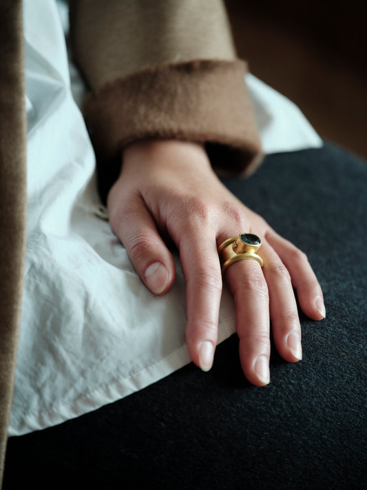 Prounis Calda Ring | Grey Tourmaline