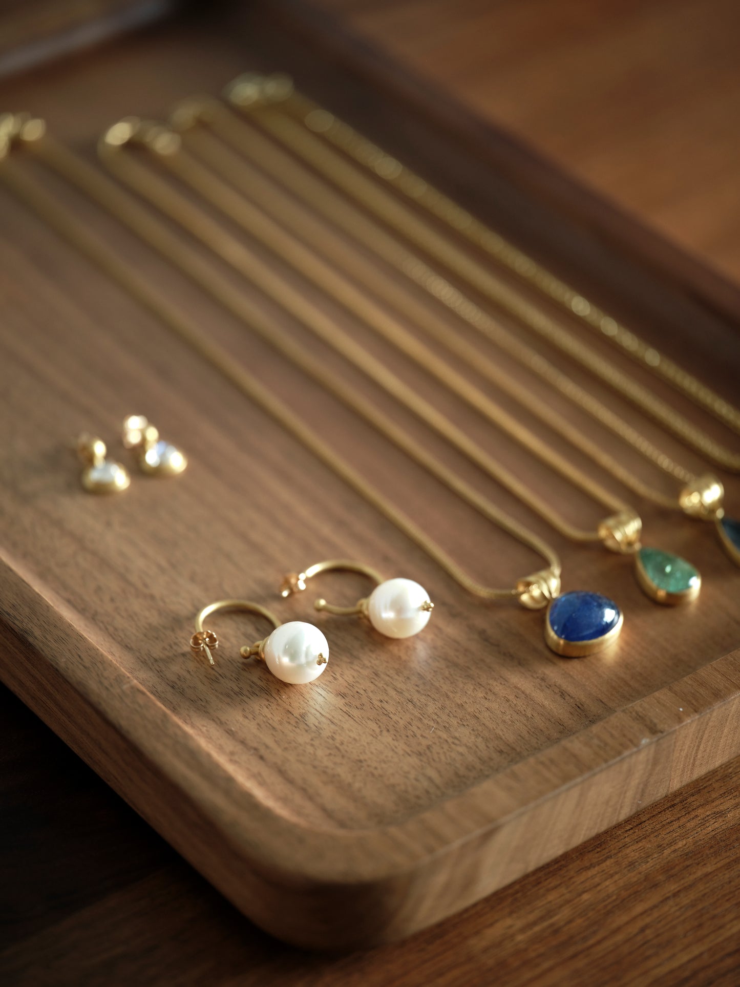 Prounis Hoop and Hook Earrings | South Sea Pearl