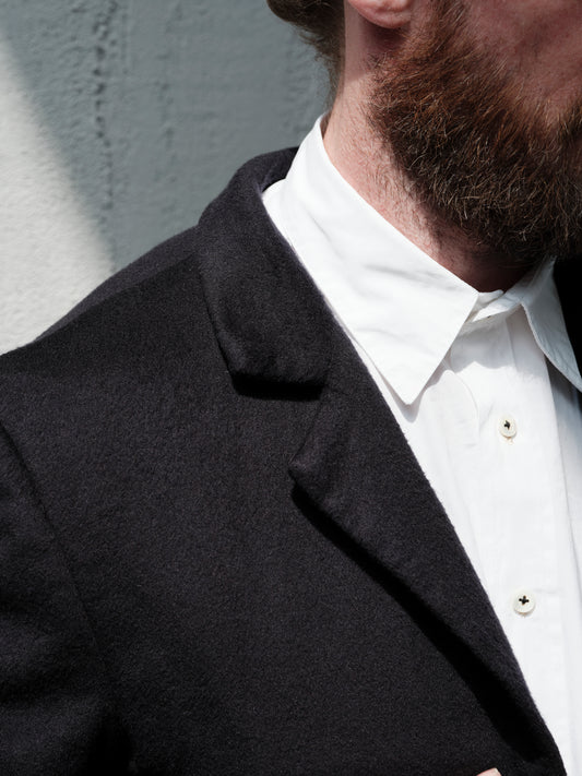 Geoffrey B. Small Men's Single Breasted Jacket in Piacenza 1733 'Cocoon' Vicunya and Baby Cashmere