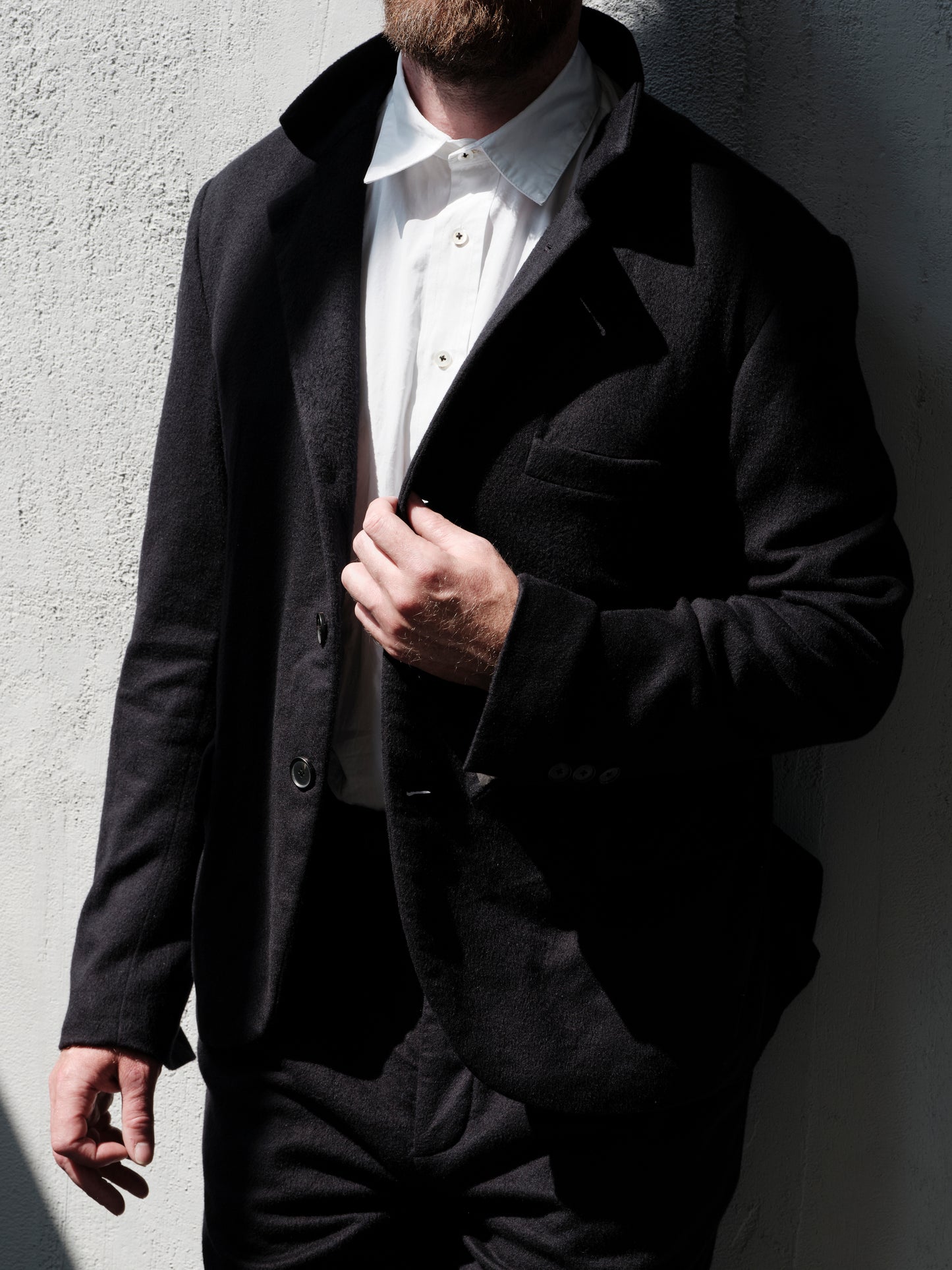 Geoffrey B. Small Men's Single Breasted Jacket in Piacenza 1733 'Cocoon' Vicunya and Baby Cashmere