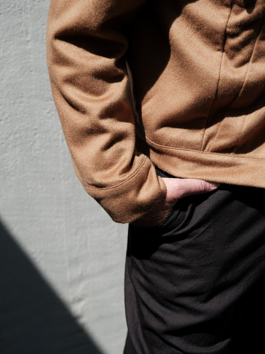 Geoffrey B. Small Men's American Work Jacket in Piacenza 1733 2-Ply Alashan Breath Cashmere