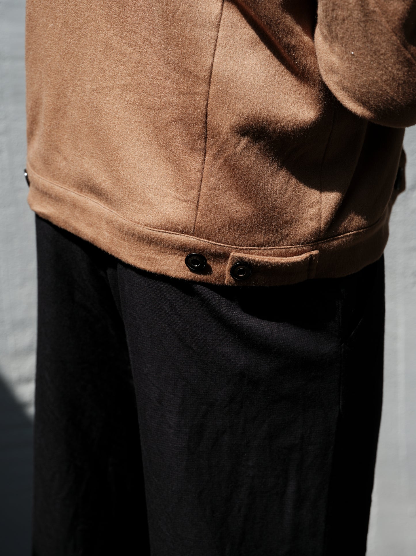 Geoffrey B. Small Men's American Work Jacket in Piacenza 1733 2-Ply Alashan Breath Cashmere