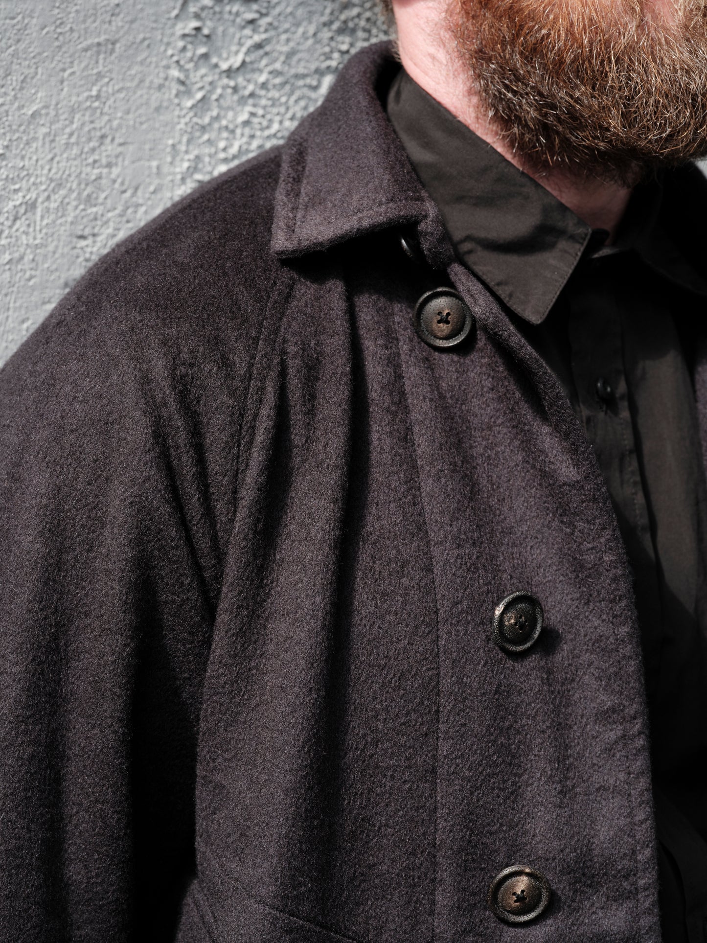 Geoffrey B. Small Men's Blouson Jacket in Piacenza 1733 3-Ply Alashan Cashmere