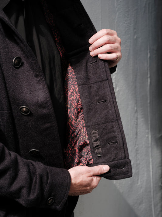 Geoffrey B. Small Men's Blouson Jacket in Piacenza 1733 3-Ply Alashan Cashmere