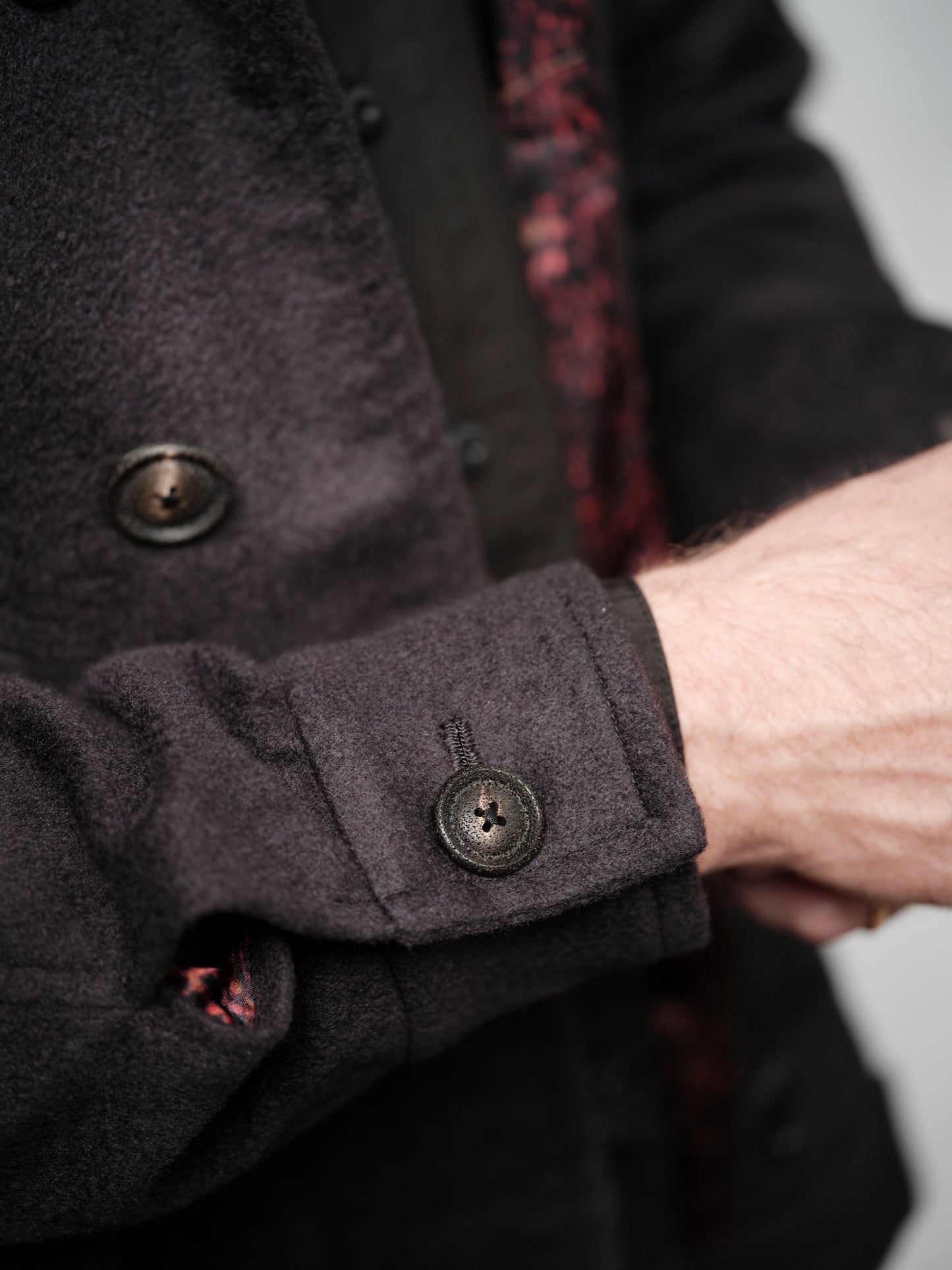 Geoffrey B. Small Men's Blouson Jacket in Piacenza 1733 3-Ply Alashan Cashmere