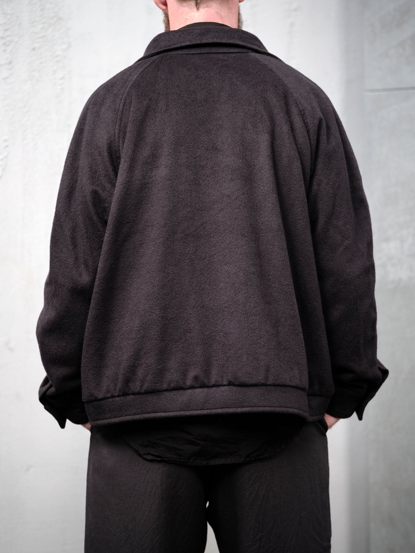 Geoffrey B. Small Men's Blouson Jacket in Piacenza 1733 3-Ply Alashan Cashmere