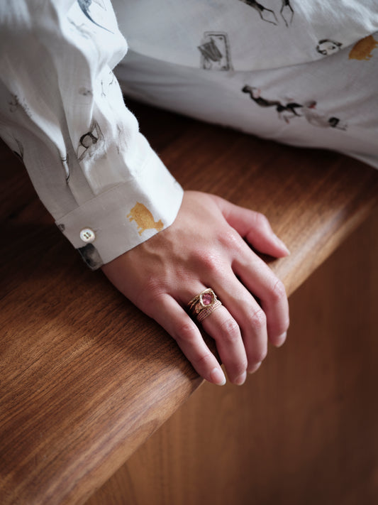 Alice Waese Pink Sapphire Bellatrix Ring