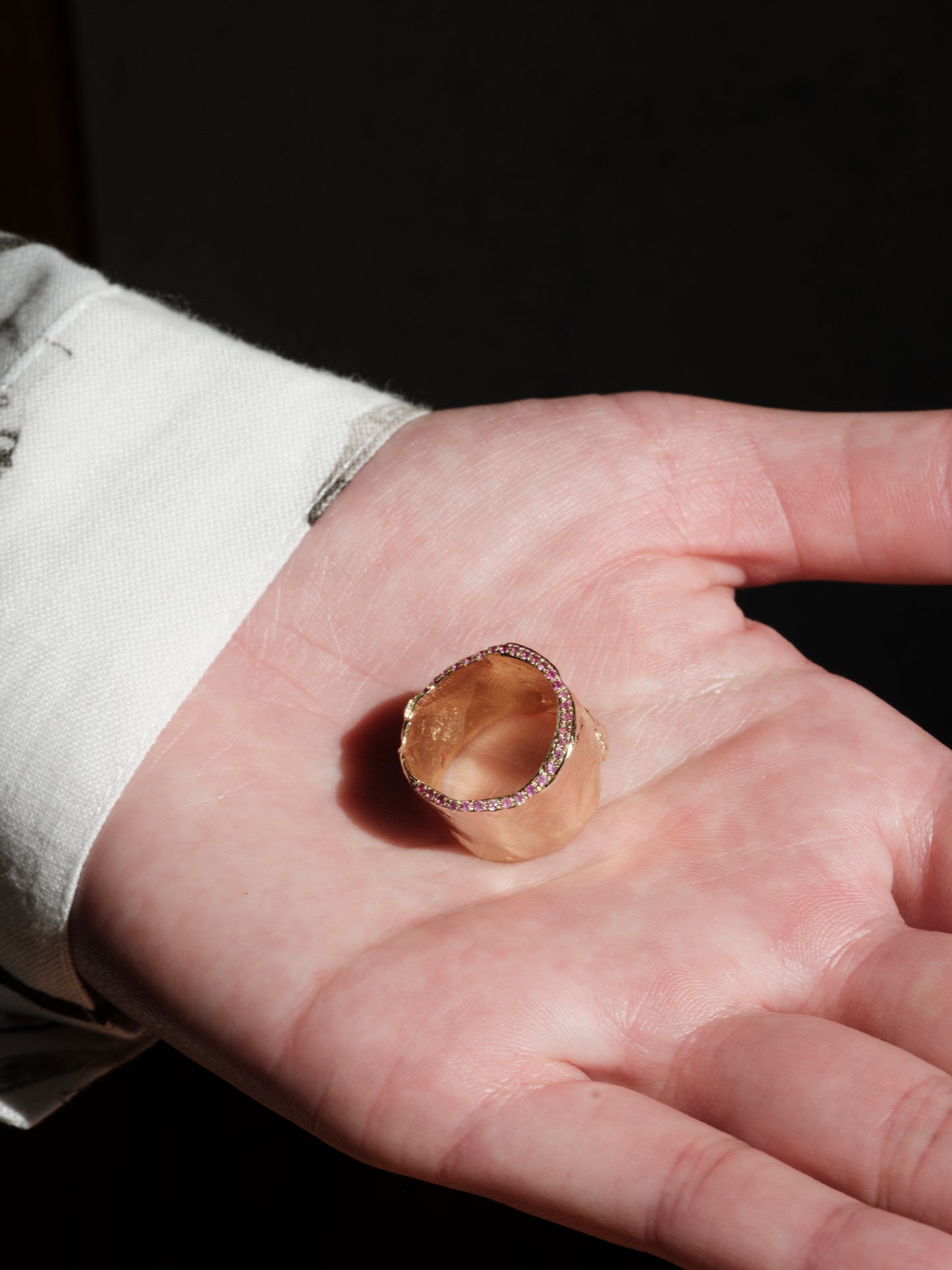 Alice Waese Merope Ring with Pink Diamonds