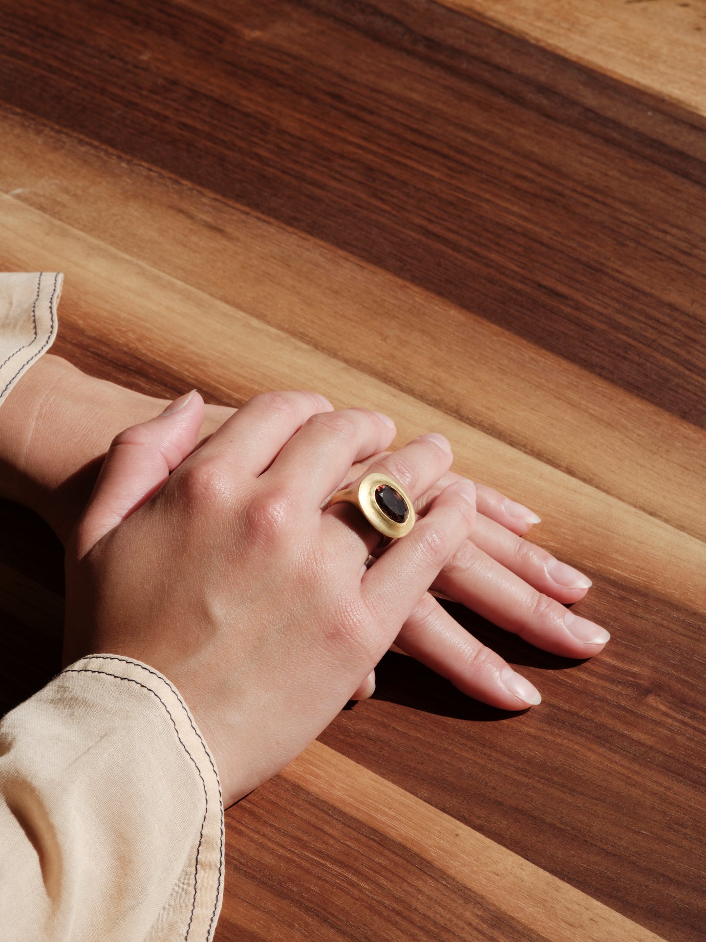 Prounis Masona Ring | Faceted Peach Tourmaline