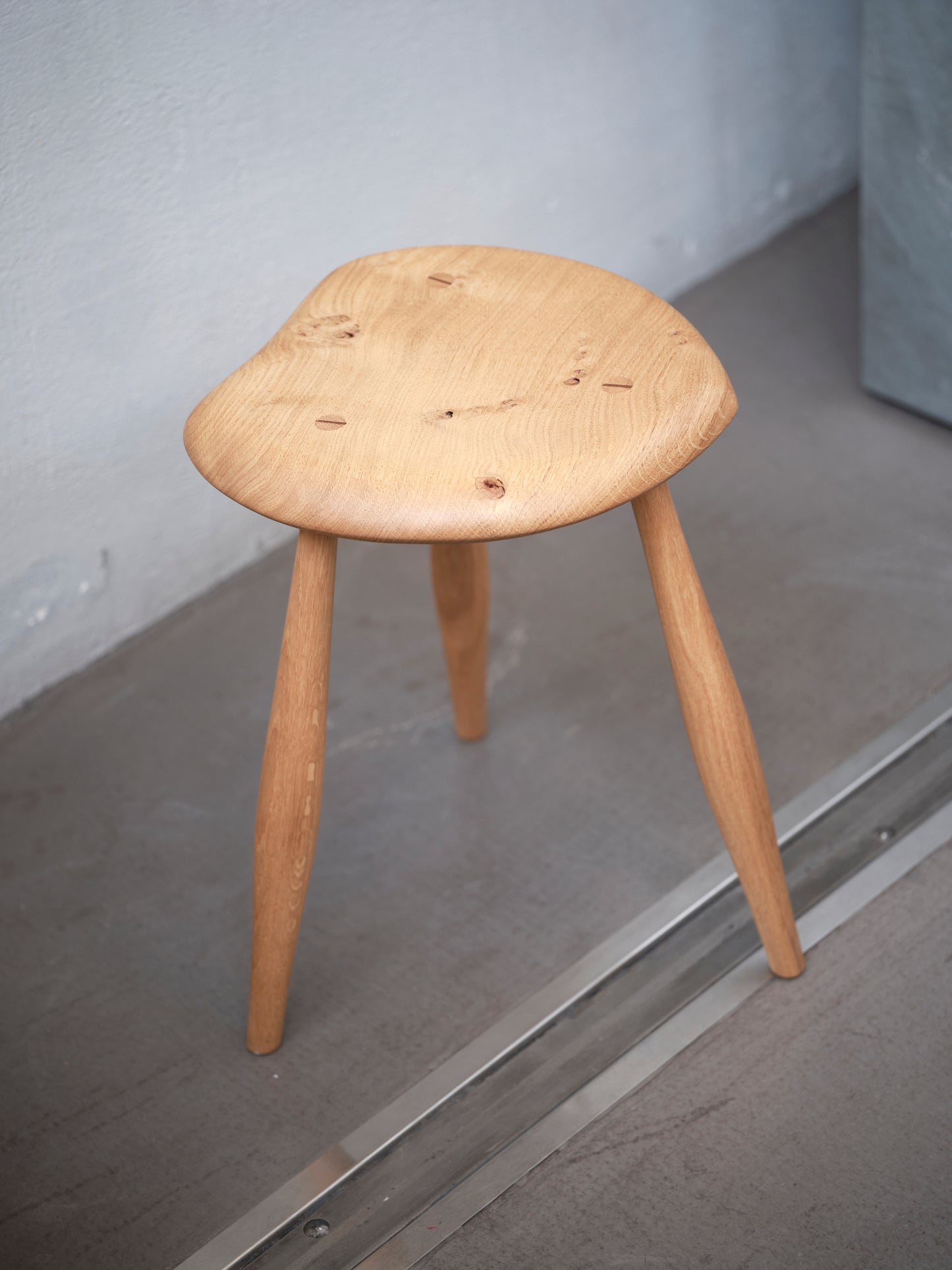 Bobby Mills English Oak Milking Stool