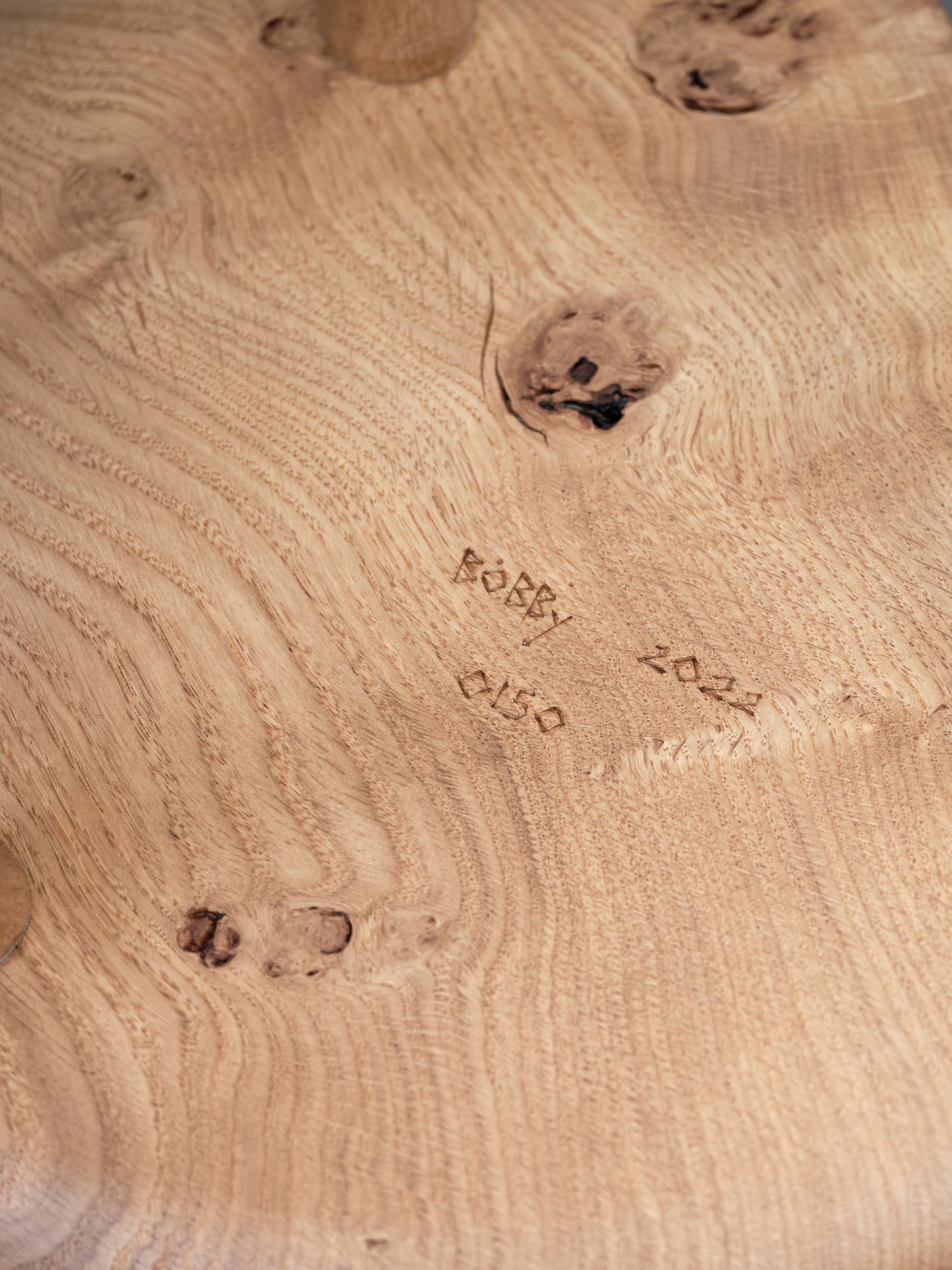 Bobby Mills English Oak Milking Stool