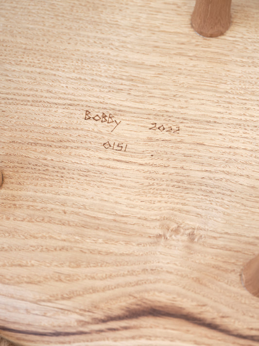 Bobby Mills English Oak Milking Stool