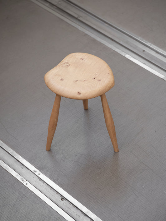 Bobby Mills English Oak Milking Stool