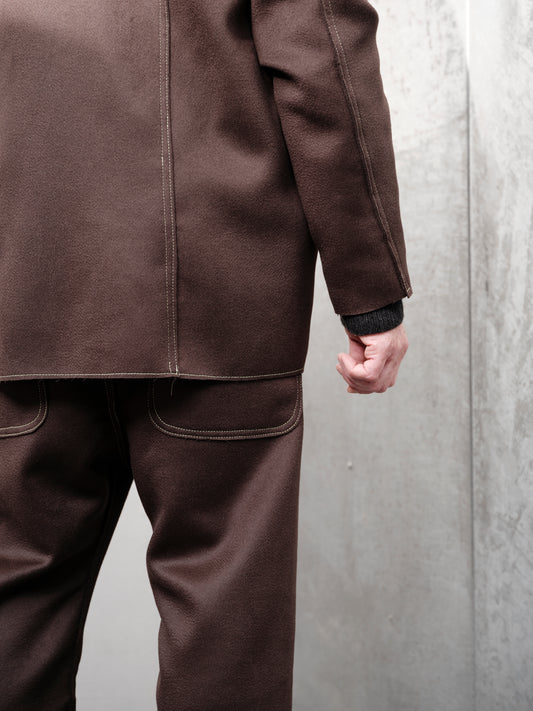 Anecho Men's Tailored Crossover Jacket in Cashmere