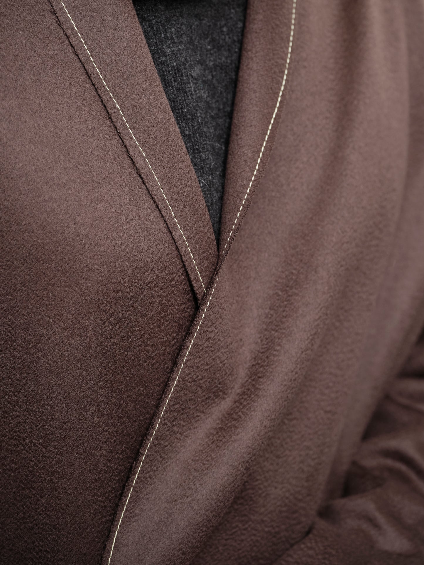 Anecho Men's Tailored Crossover Jacket in Cashmere