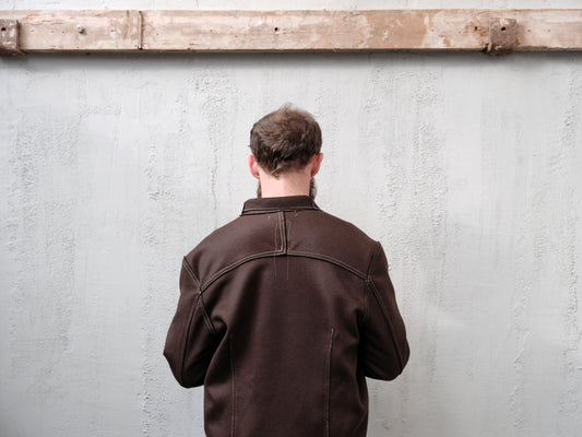 Anecho Men's Tailored Crossover Jacket in Cashmere