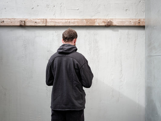 Anecho Men's Snap Front Hoodie in Fleece