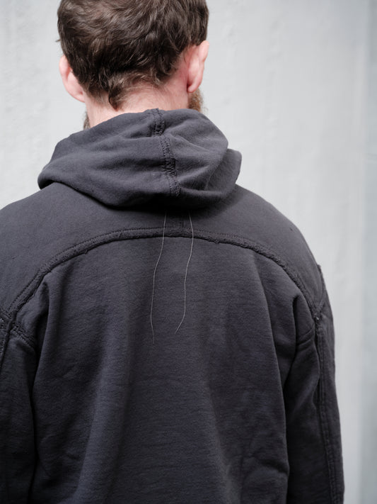 Anecho Men's Snap Front Hoodie in Fleece