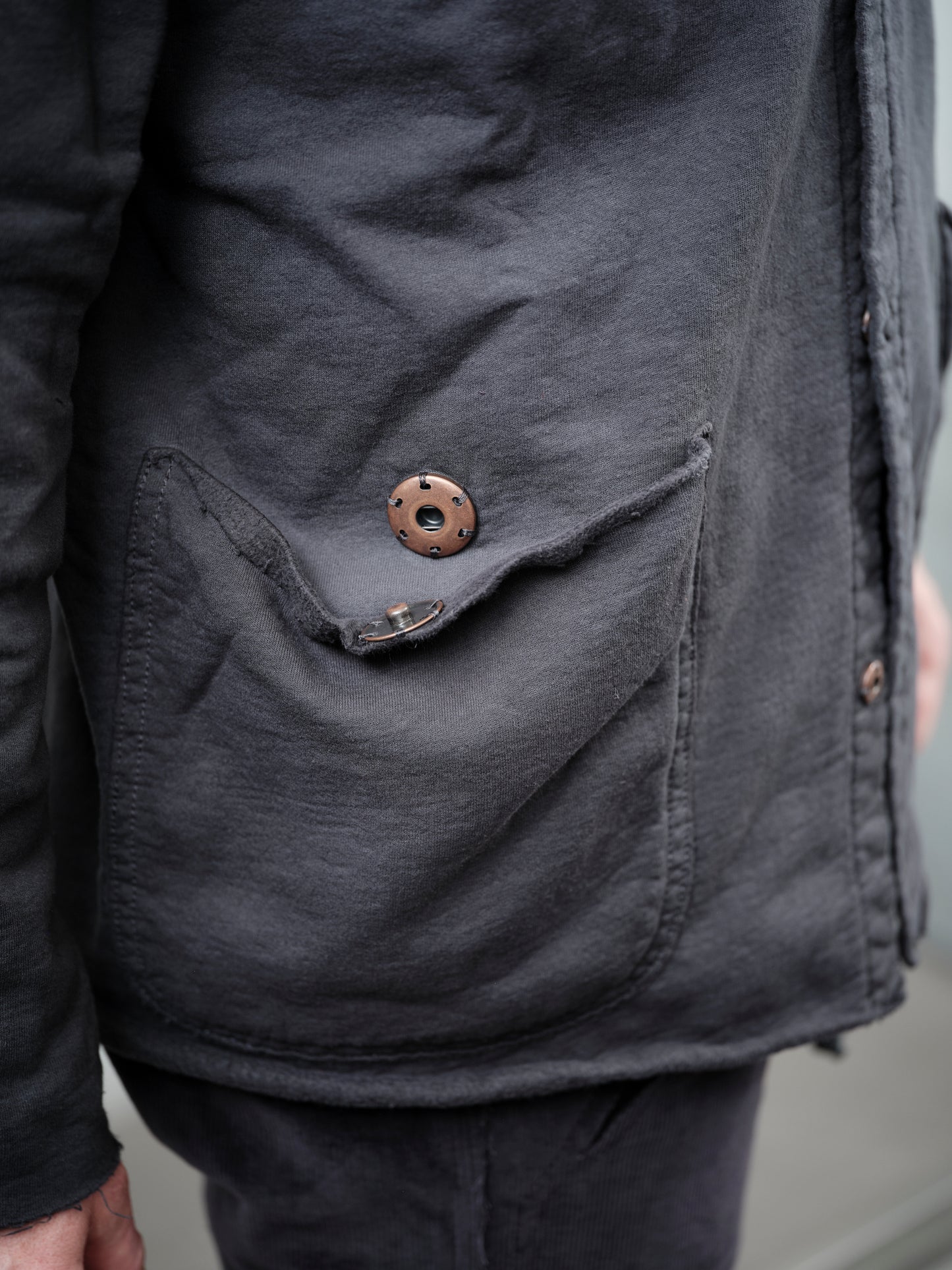 Anecho Men's Snap Front Hoodie in Fleece