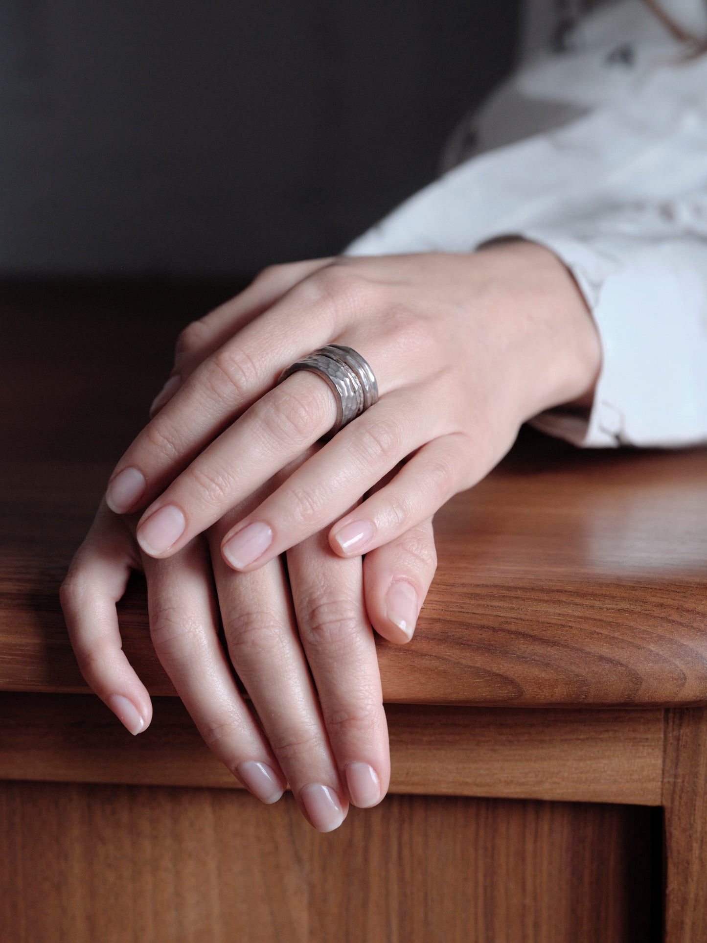 Alice Waese Sterling Silver Stack 3 Ring