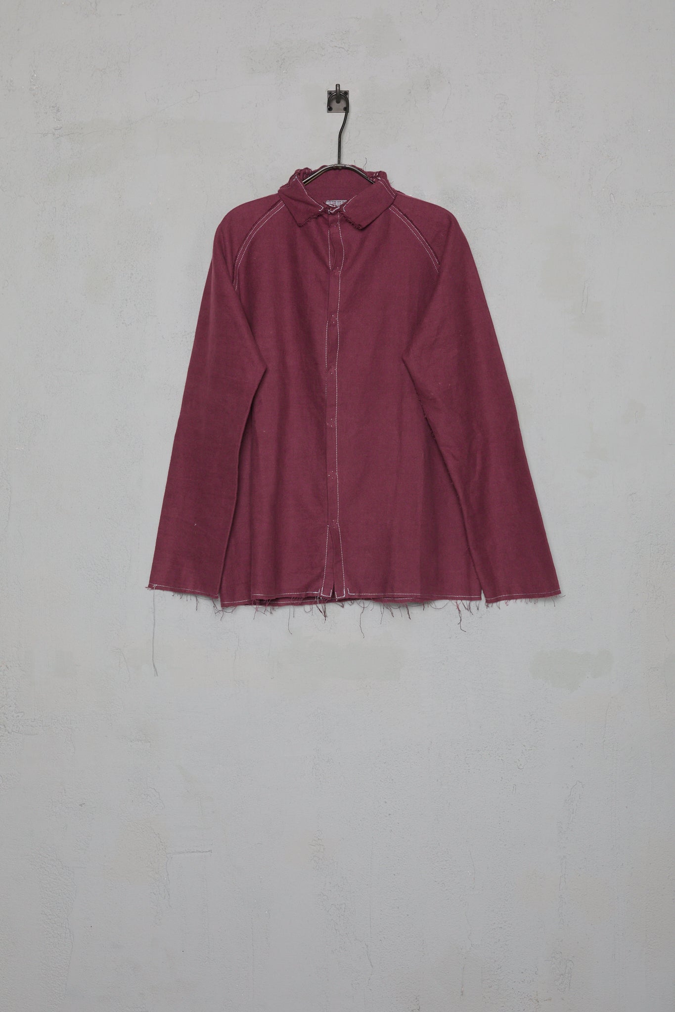 Anecho Mens Raglan Workshirt In Organic Cotton Flannel