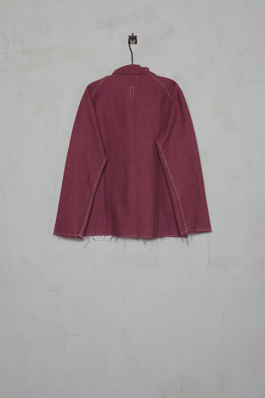 Anecho Mens Raglan Workshirt In Organic Cotton Flannel