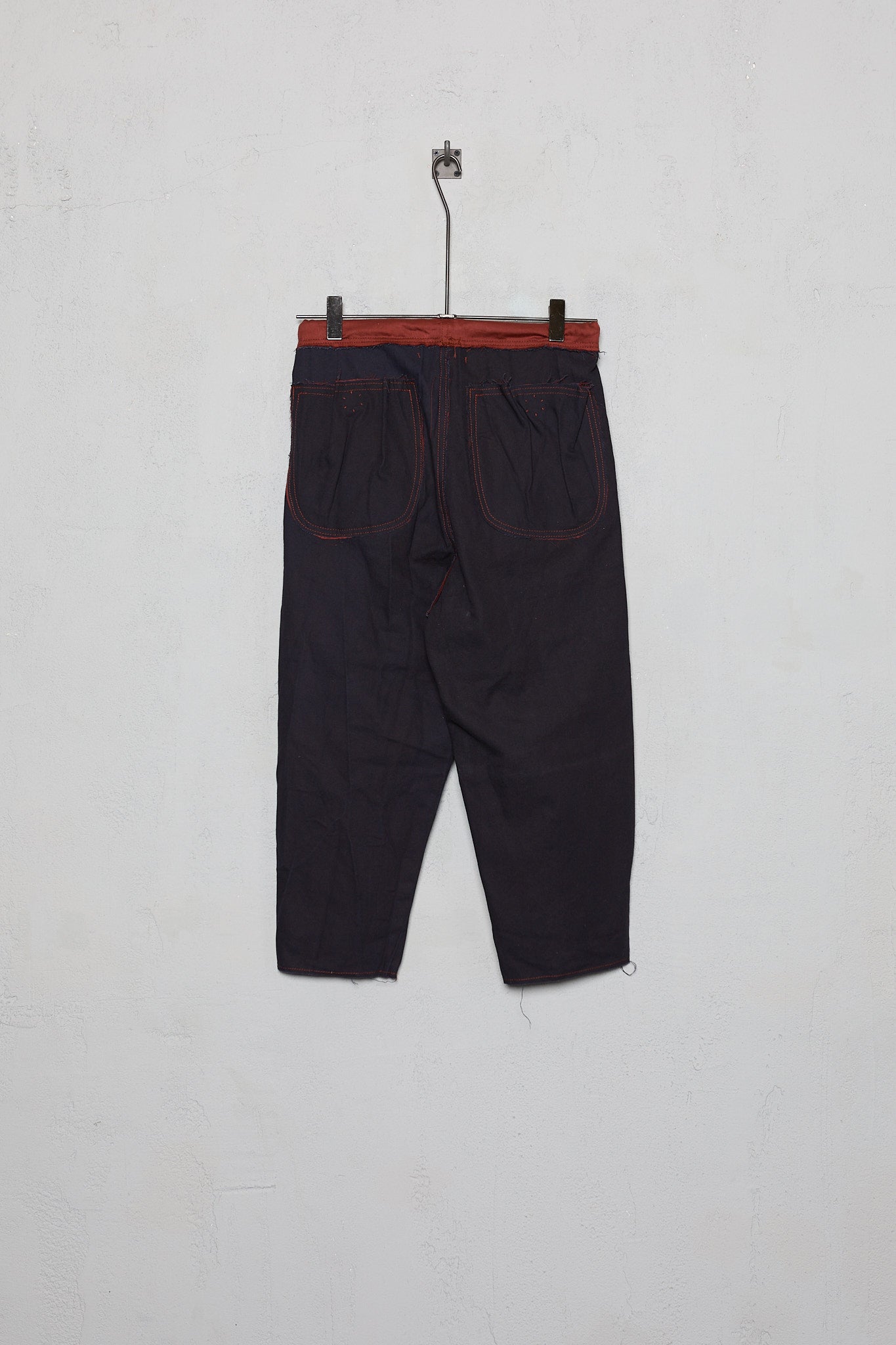 Anecho Men's Drawstring Trouser In Brushed Cotton