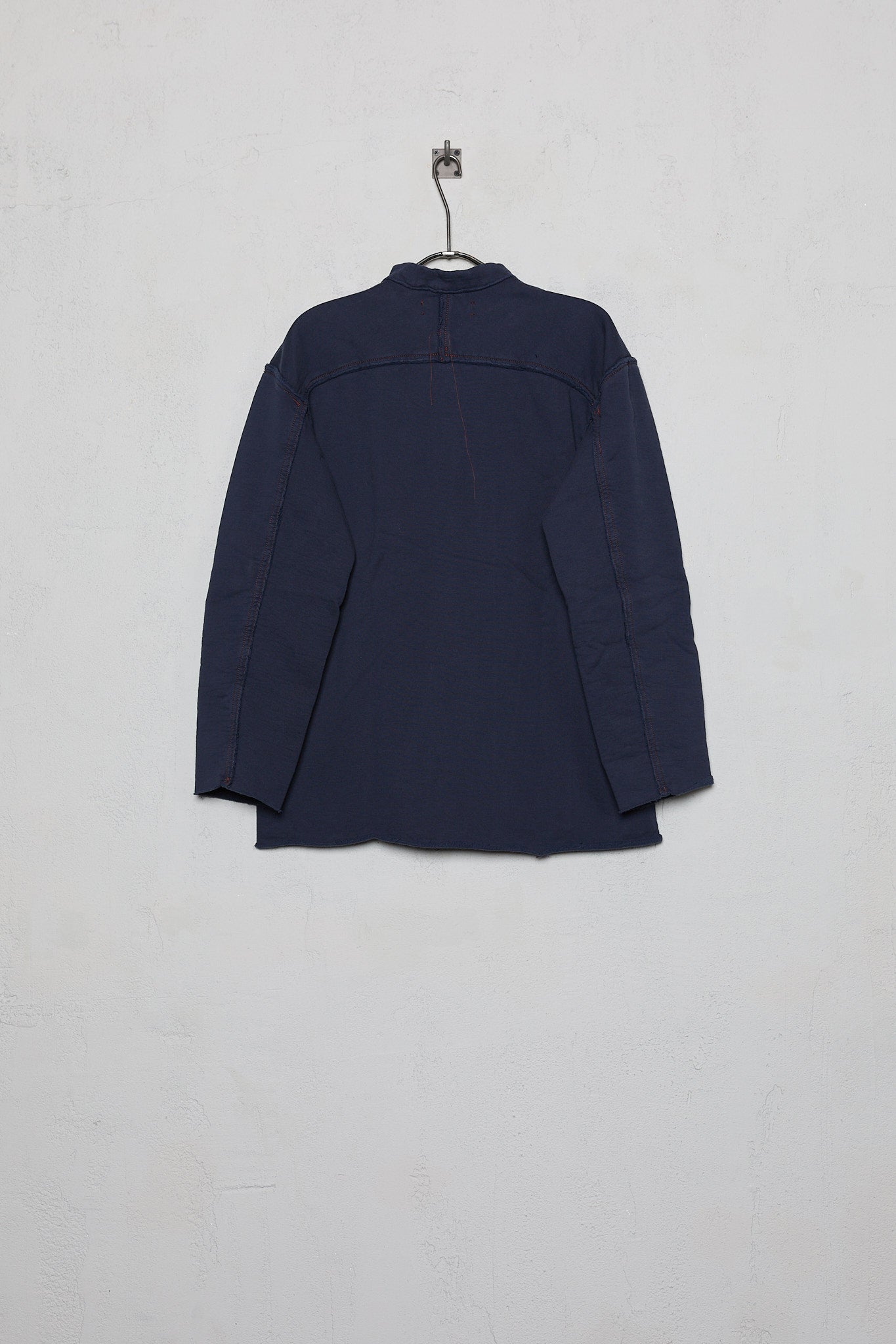 Anecho Men's Stand Collar Tunic In Hand Dyed Organic Cotton