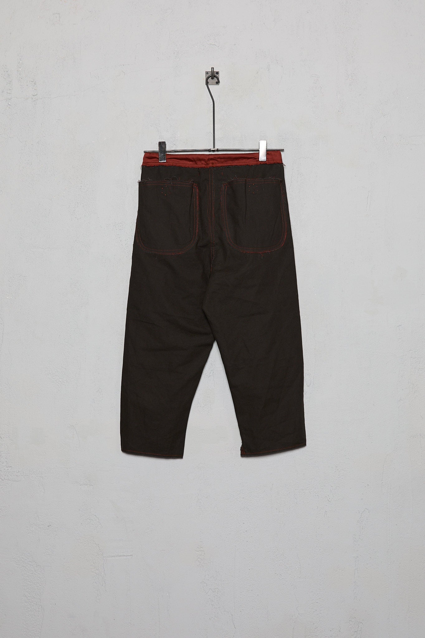 Anecho Men's Drawstring Trouser In Brushed Cotton