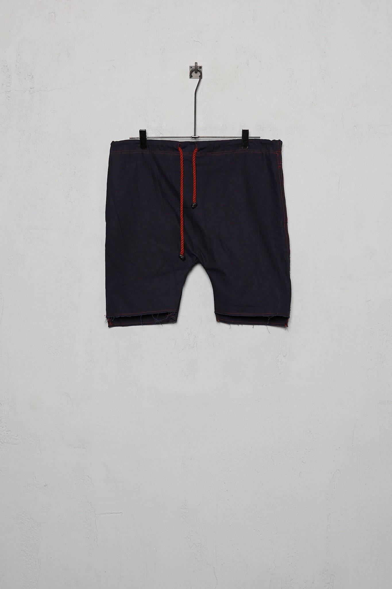 Anecho Men's Drawstring Shorts In Brushed Cotton Blue