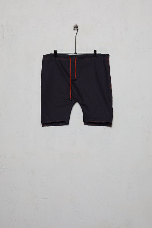 Anecho Men's Drawstring Shorts In Brushed Cotton Blue