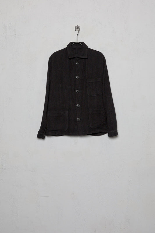 Geoffrey B. Small Men's 4 Pocket Work Shirt In La Colombina Hand Woven Cariaggi Cashmere