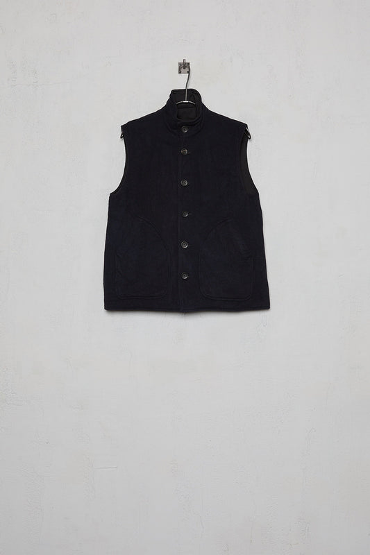 Geoffrey B. Small Men's Reversible Waistcoat in Bella Super 120 'Tasmanian' wool & Biella Cashmere