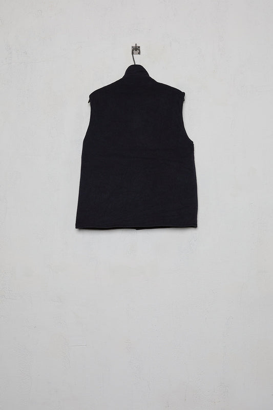 Geoffrey B. Small Men's Reversible Waistcoat in Bella Super 120 'Tasmanian' wool & Biella Cashmere