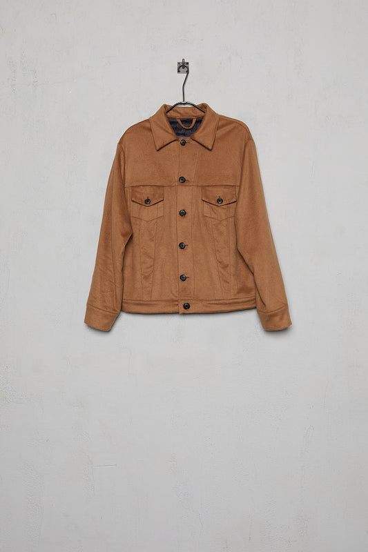 Geoffrey B. Small Men's American Work Jacket in Piacenza 1733 2-Ply Alashan Breath Cashmere