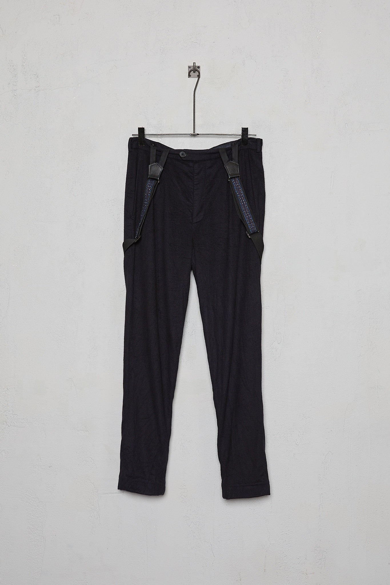 Geoffrey B. Small Men's 1940s Work Trouser in Piacenza 1733 'Cocoon' Vicunya and Baby Cashmere