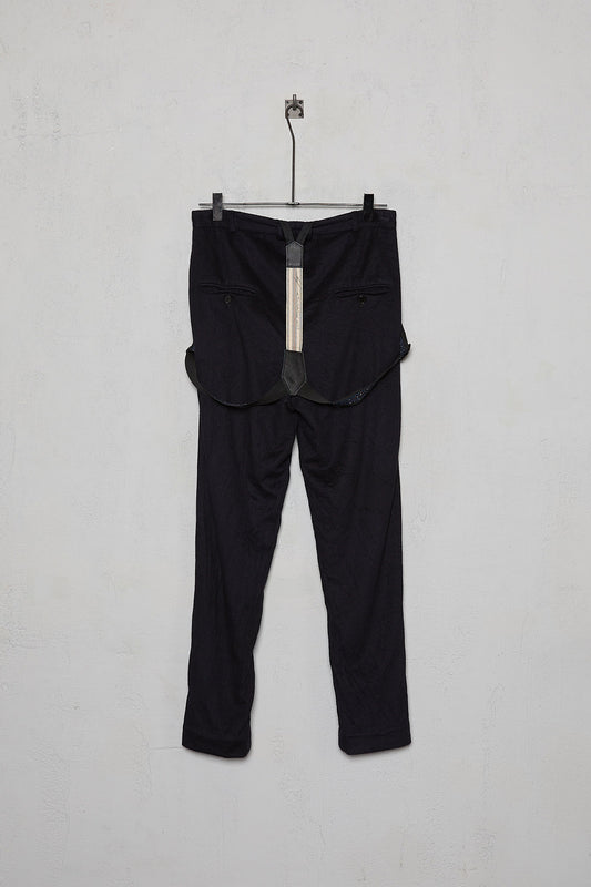 Geoffrey B. Small Men's 1940s Work Trouser in Piacenza 1733 'Cocoon' Vicunya and Baby Cashmere