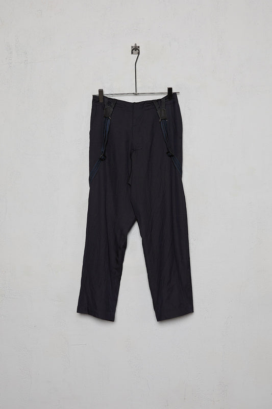 Geoffrey B. Small Men's 1940s Suspender Trouser Pure Alashan Worsted Cashmere