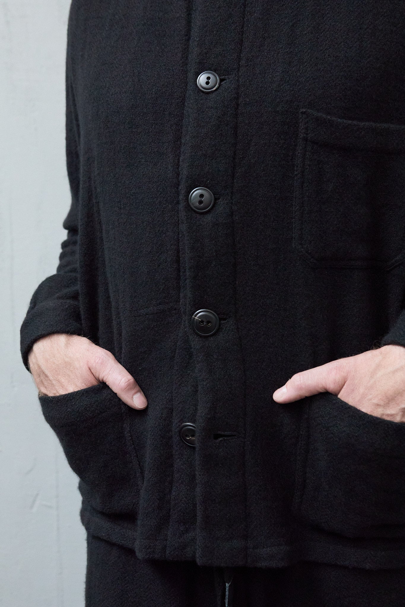 Geoffrey B. Small Men's 4 Pocket Work Shirt In La Colombina Hand Woven Cariaggi Cashmere