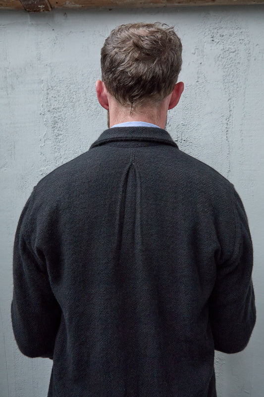 Geoffrey B. Small Men's 4 Pocket Work Shirt In La Colombina Hand Woven Cariaggi Cashmere