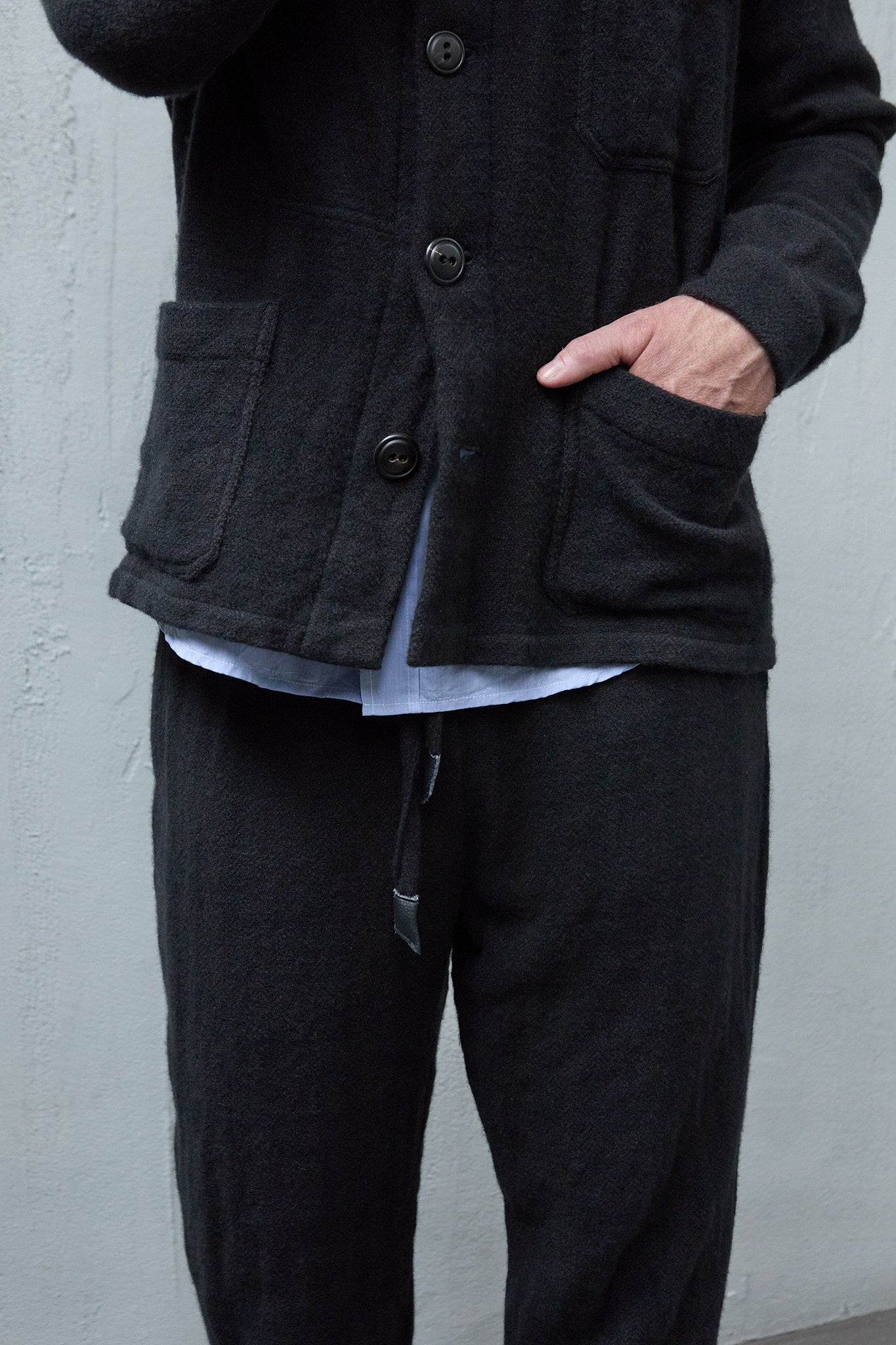 Geoffrey B. Small Men's 4 Pocket Work Shirt In La Colombina Hand Woven Cariaggi Cashmere